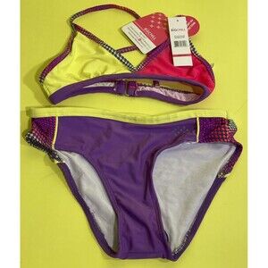 NWT Girls BIG CHILL BIKINI  2 pc Swimsuit Sz 14/16 HOT Multicolor UPF 50